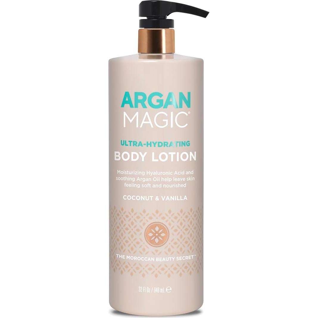 Loción Corporal Hidratante Argan Magic 32 oz Coco Vainilla