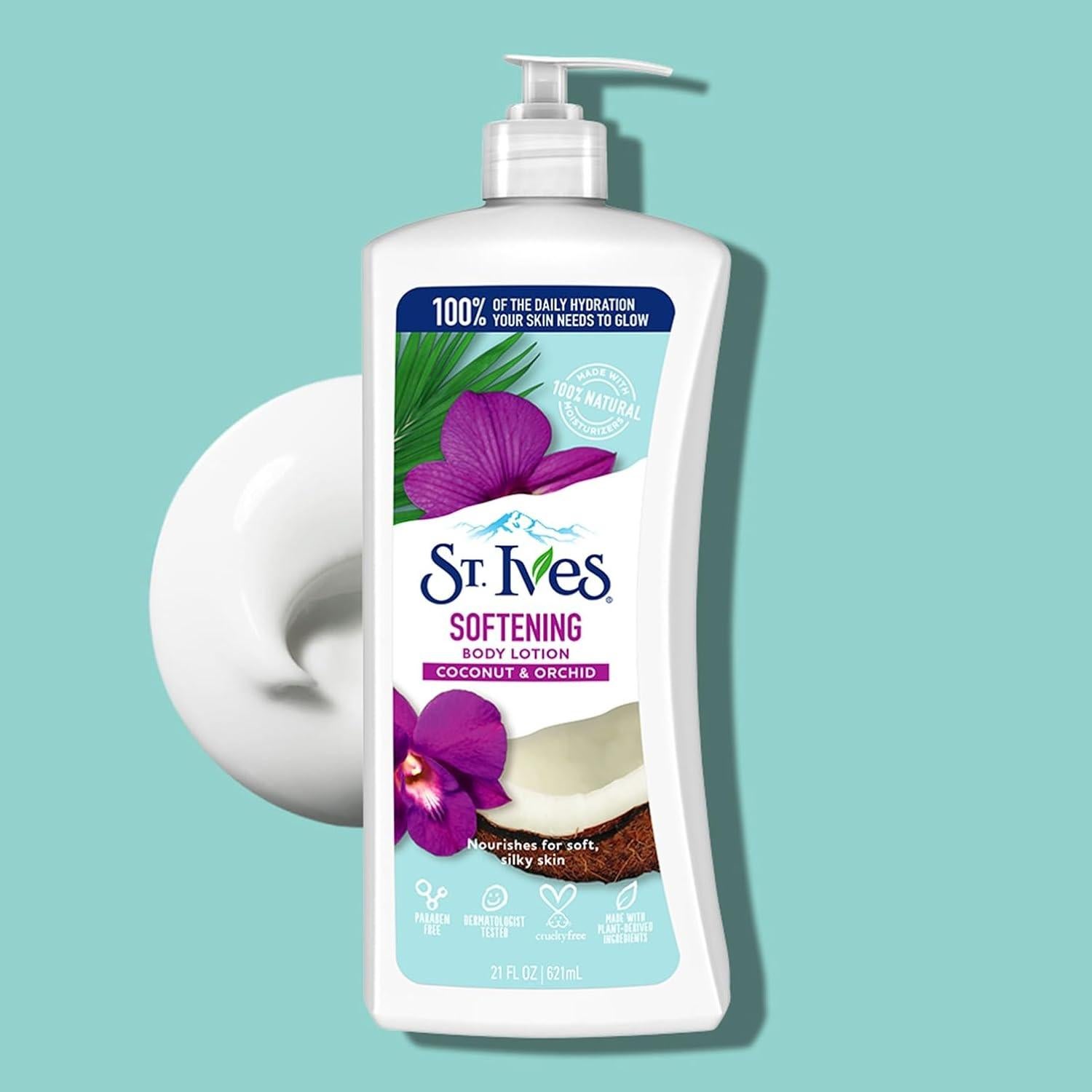 Loción Corporal Suavizante St. Ives Coco y Orquídea 621 ml
