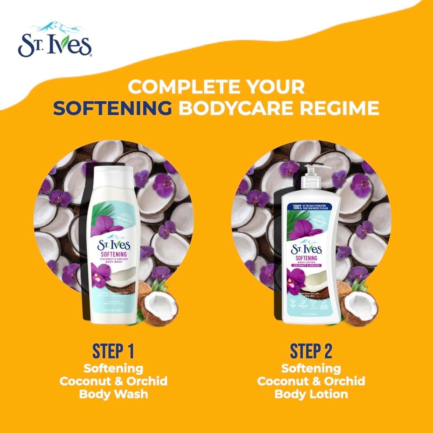 Loción Corporal Suavizante St. Ives Coco y Orquídea 621 ml