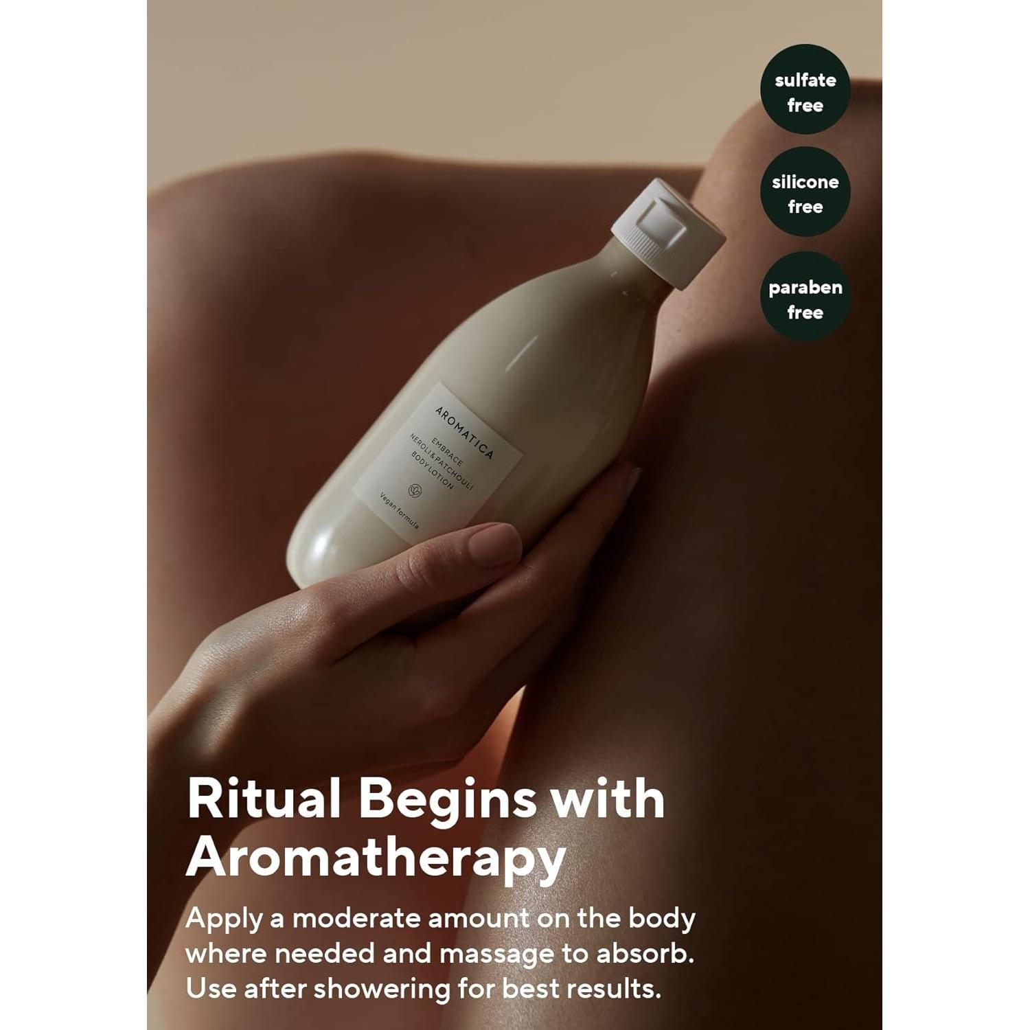 Loción Corporal AROMATICA Embrace 300ml Vegana Neroli Pachulí