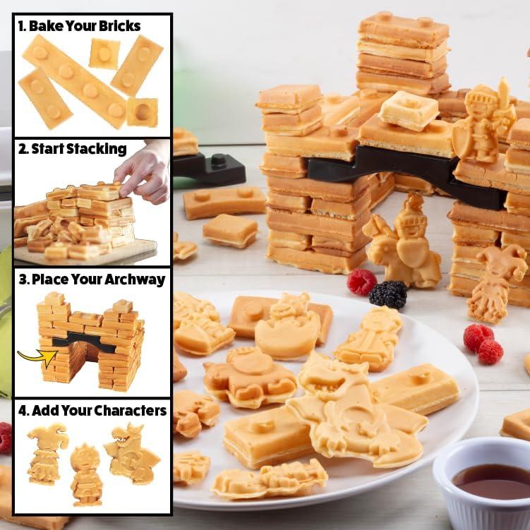 Hacedor de Waffles Waffle Wow! Castillo Fantástico 1200W