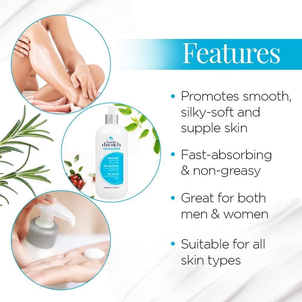 Loción Hidratante Sin Fragancia Body Drench 500 ml