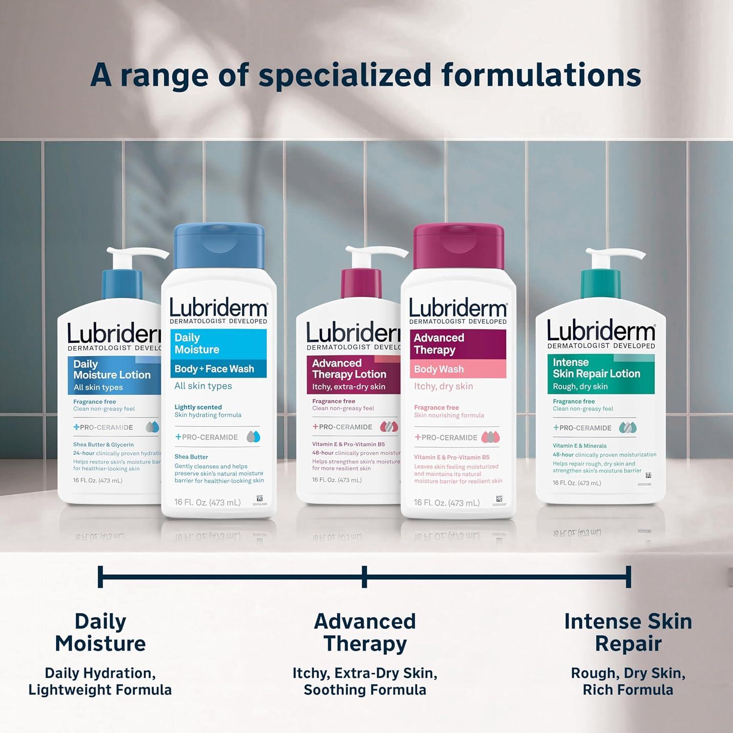 Gel de Ducha Hidratante Lubriderm 16 oz Cuerpo + Cara