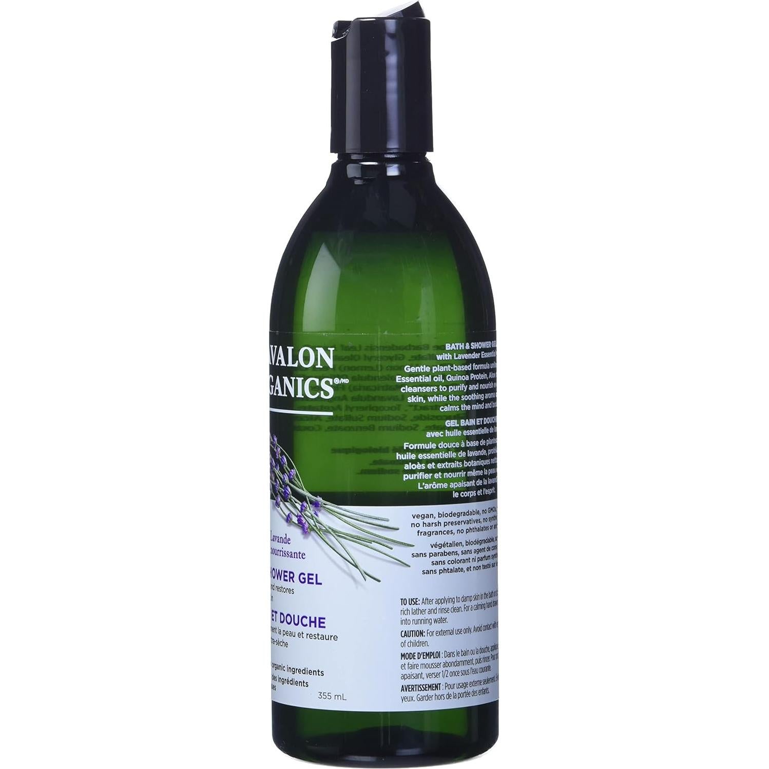 Gel de Baño y Ducha Avalon Orgánico Lavanda 340 g