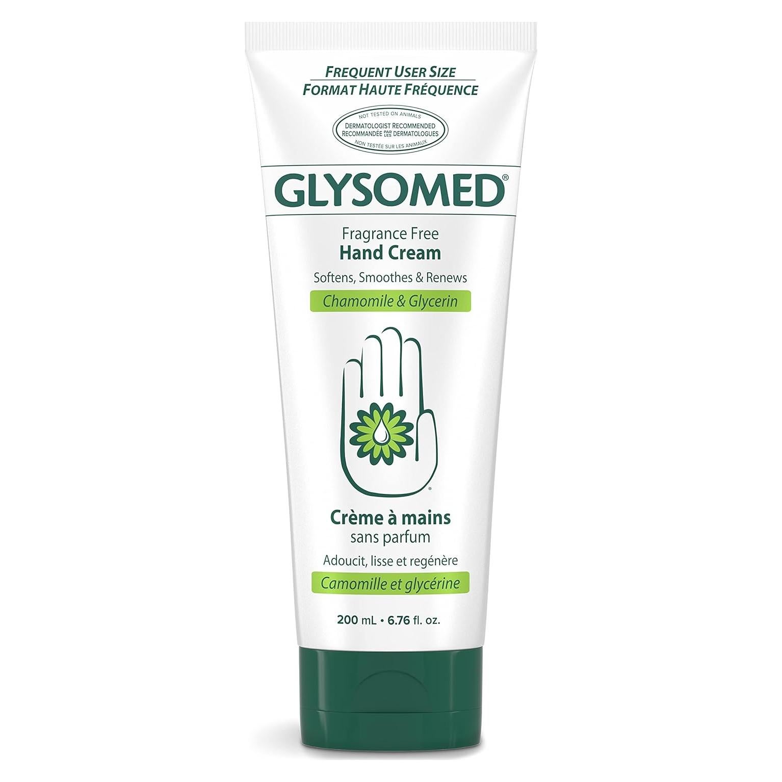 Crema de Manos Glysomed Sin Fragancia 200 mL Hipoalergénica