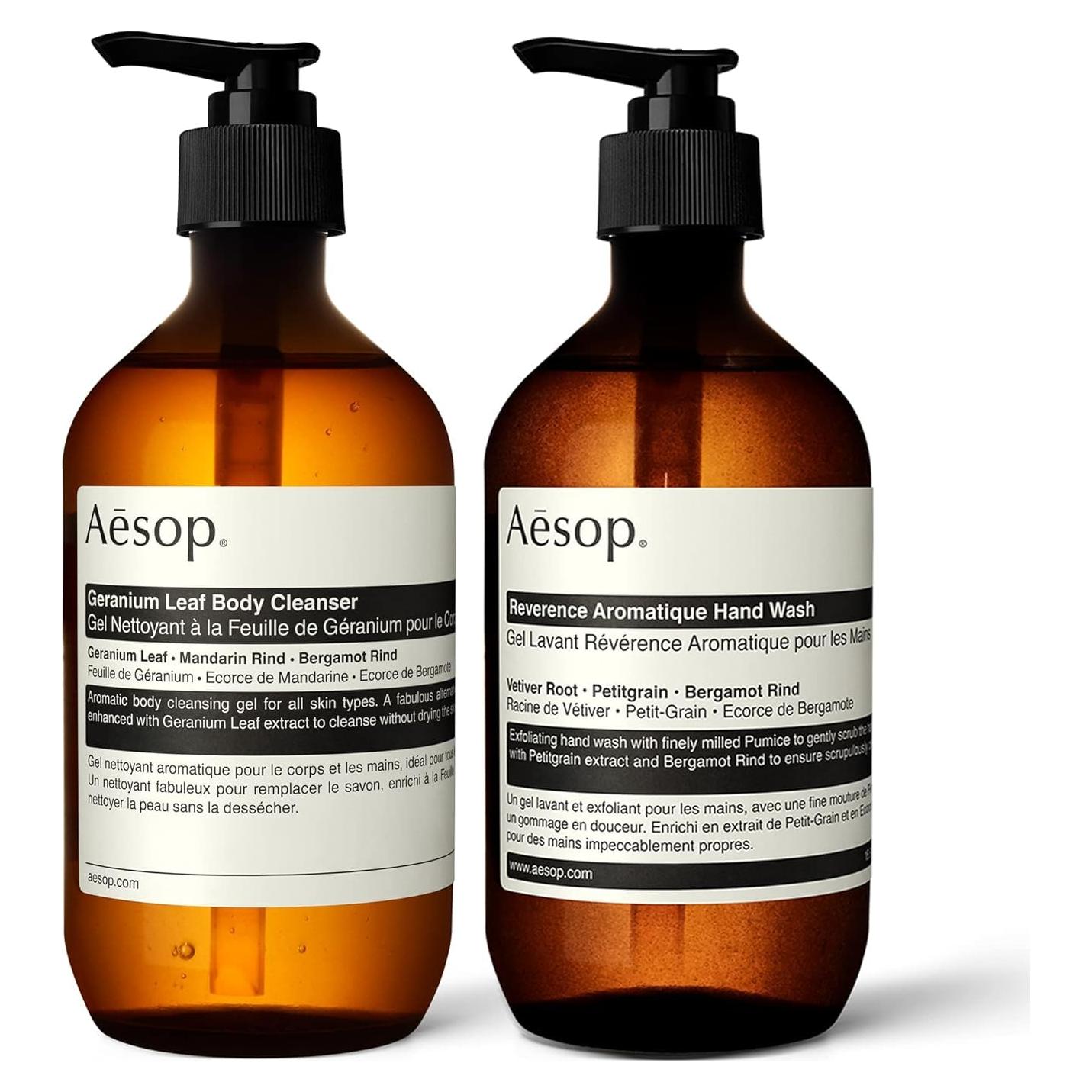 Aesop Jabón de Manos y Limpiador Corporal 500mL Juego de 2