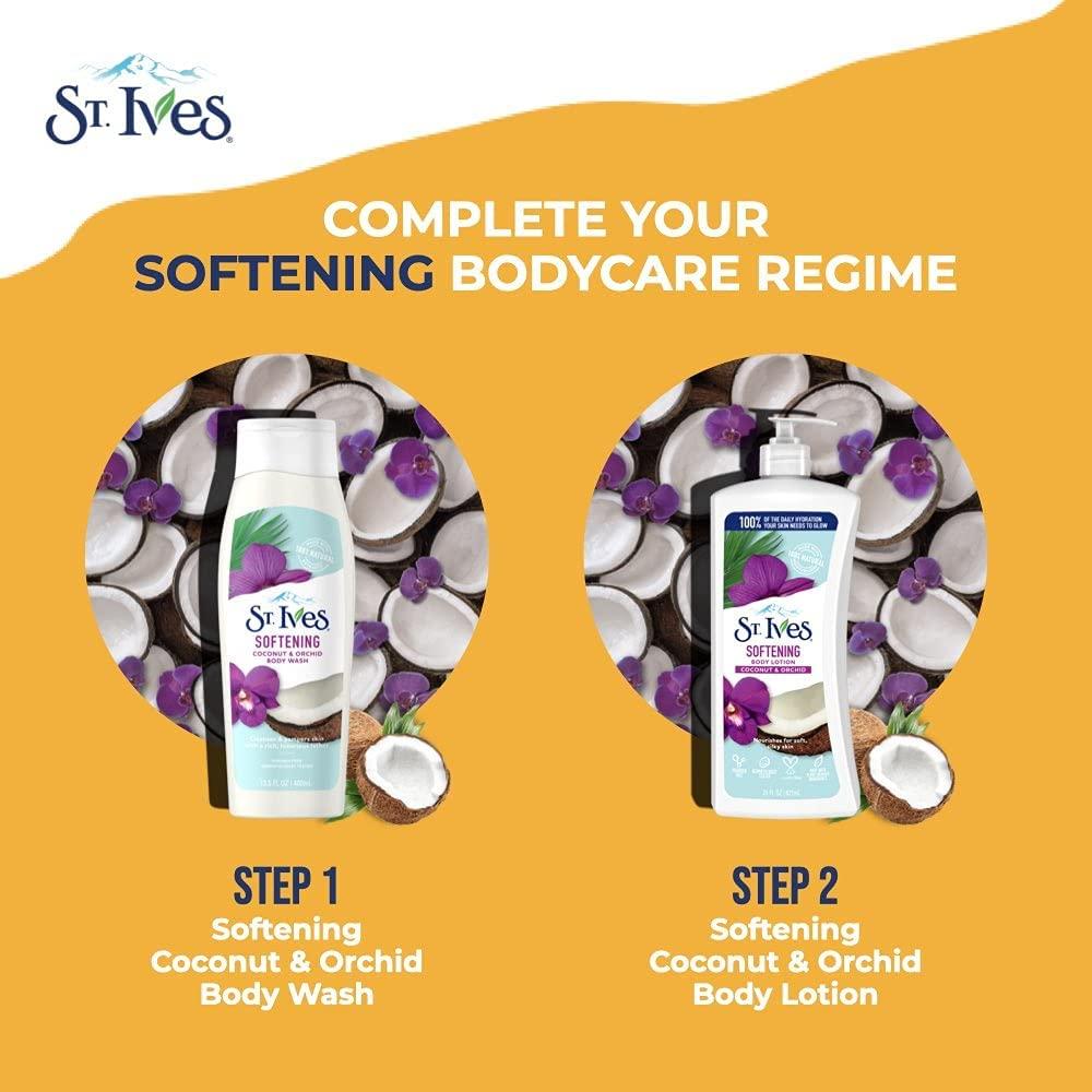 Loción Corporal Suavizante St. Ives Coco y Orquídea 595 g