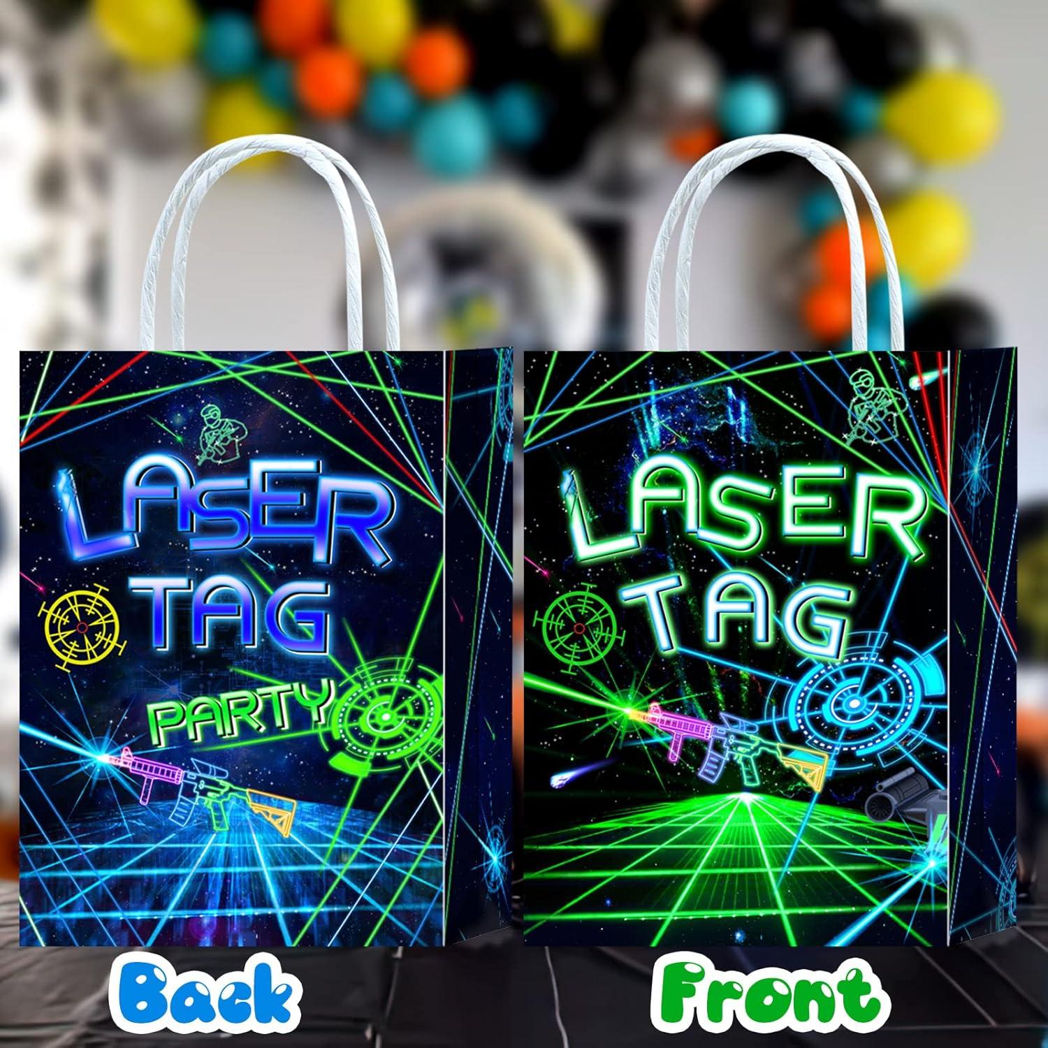 16 Bolsas de Regalo Laser Tag Brattol 21x15x8 cm para Fiestas