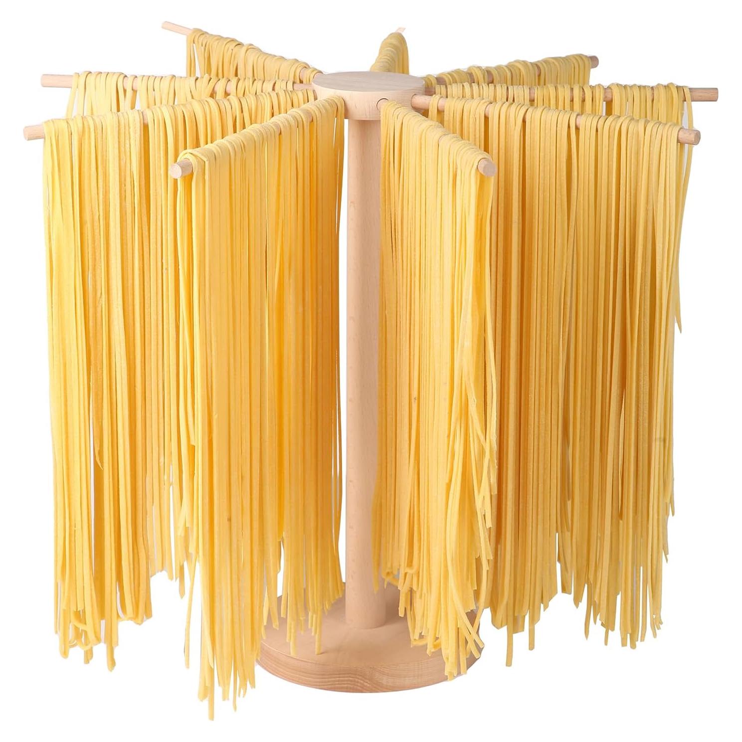 Soporte para Secar Pasta Tinada de Madera 9 Brazos 39.88 cm