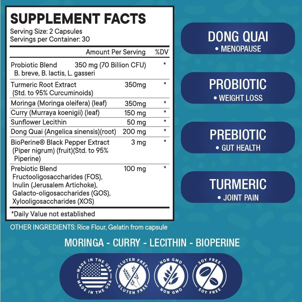 Probioticos para Mujeres Nueva Era 120 Cápsulas Dong Quai