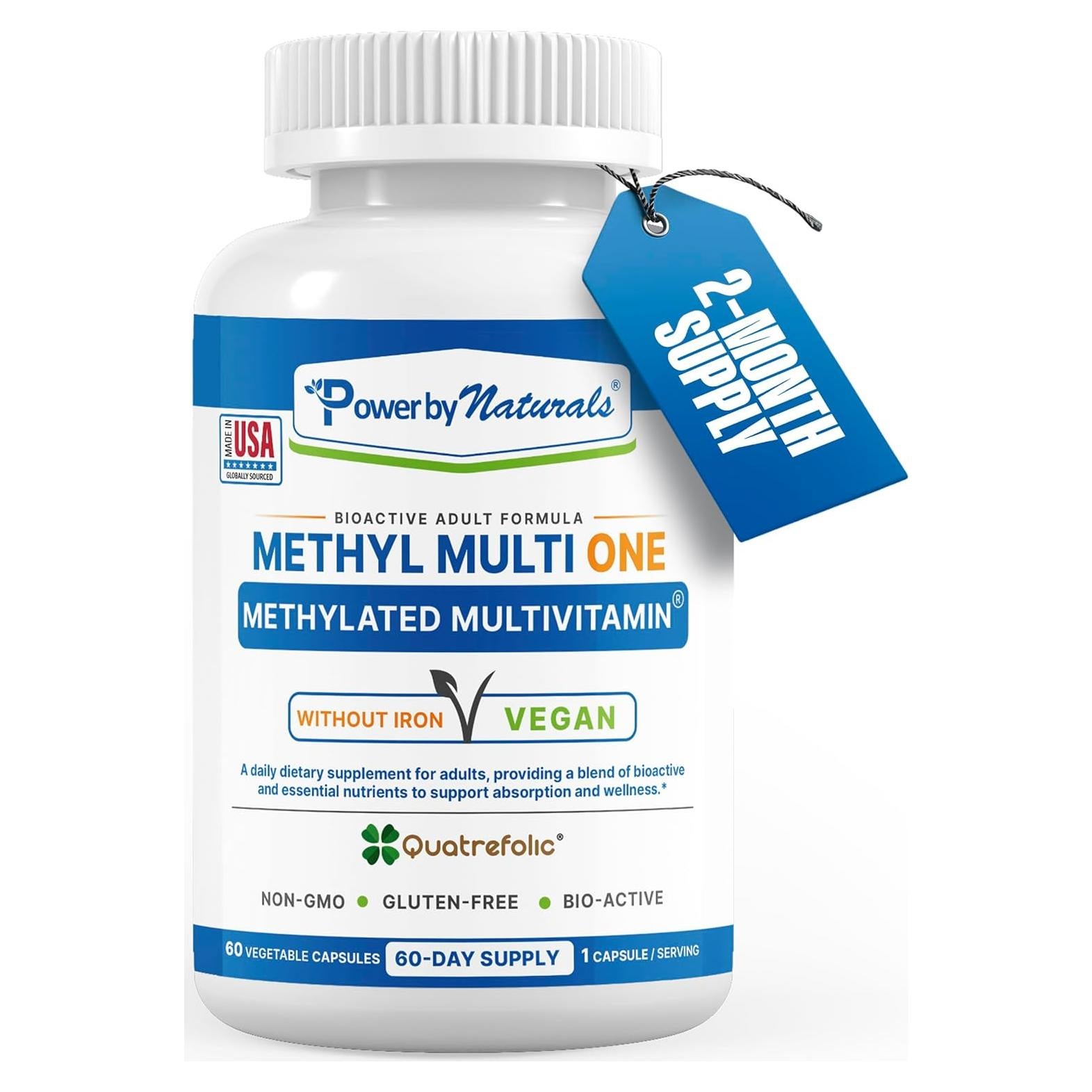 Multivitamínico Methylado Power By Naturals 60 Cápsulas