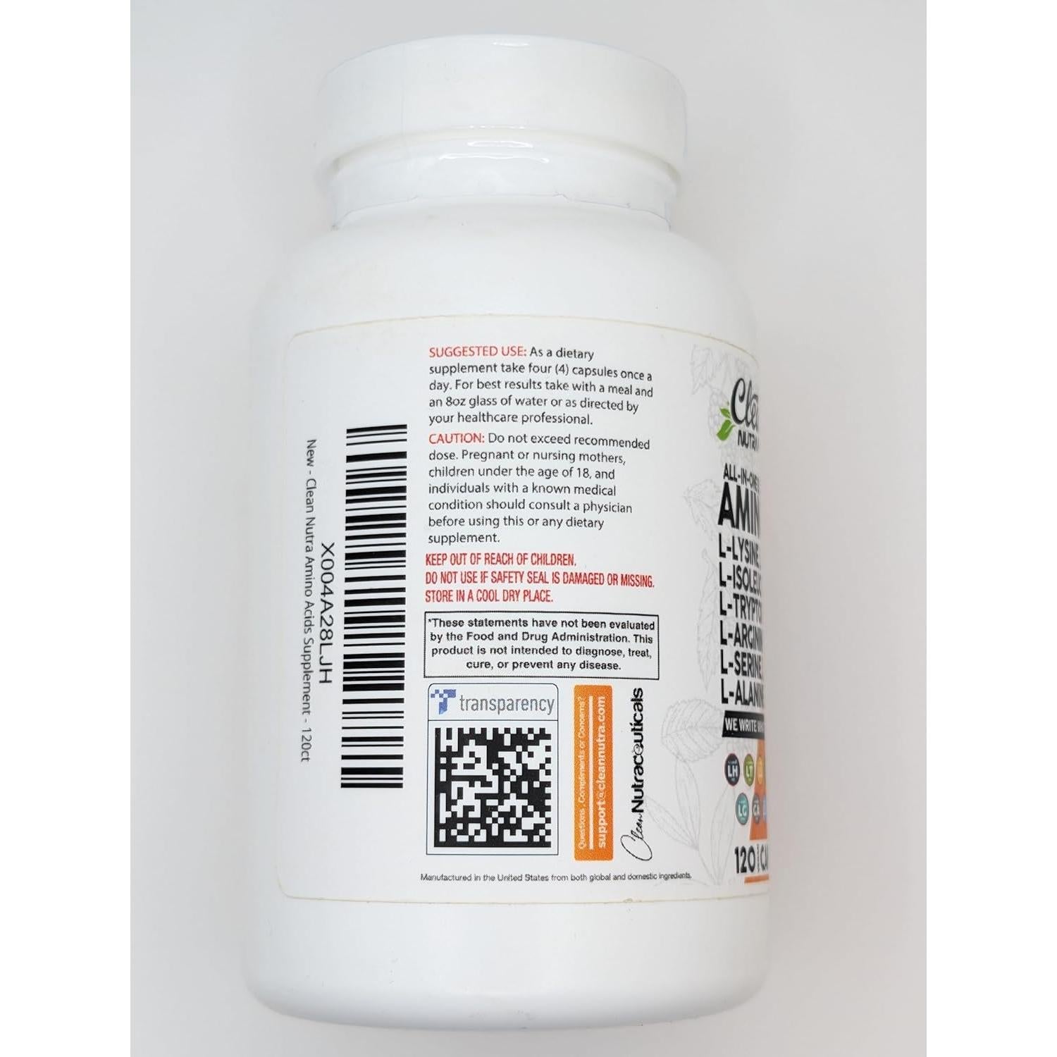 Suplemento Aminoácidos Clean Nutraceuticals 45g