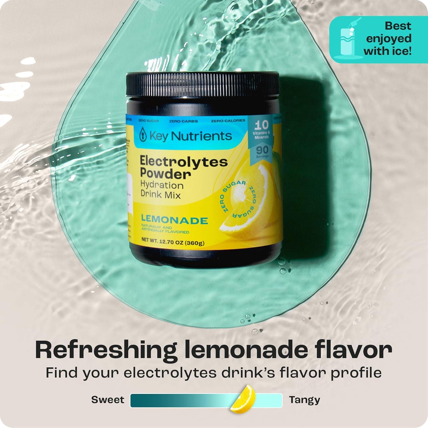 Polvo de Electrolitos Multivitamínico Key Nutrients 90 Porciones