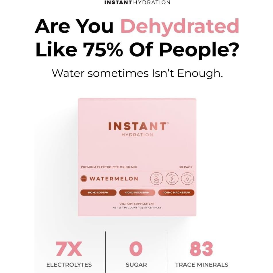 Polvo de Electrolitos Hidratación Instantánea Sandía 30 Palitos