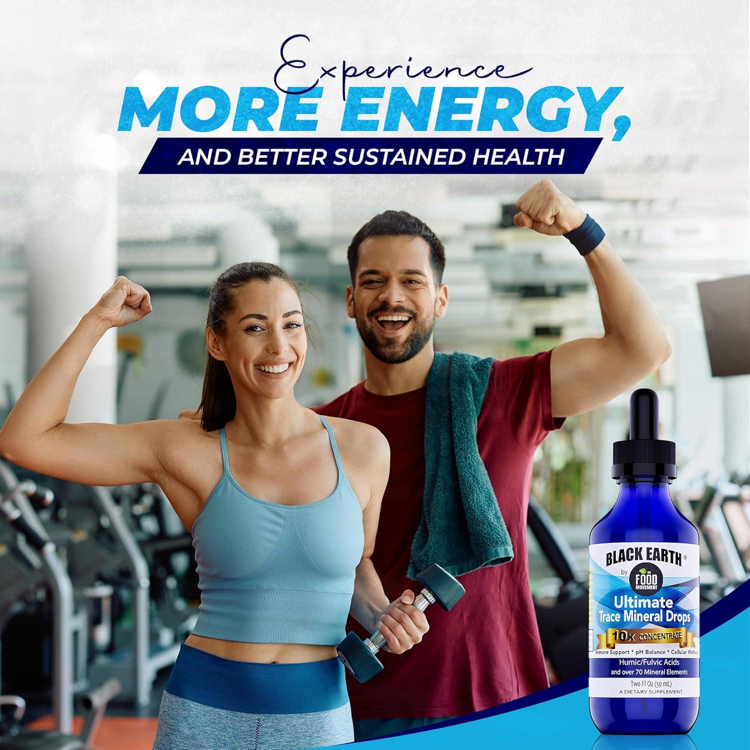 Minerales Traza Black Earth 10x Fuerza 60ml Suplemento Vegano