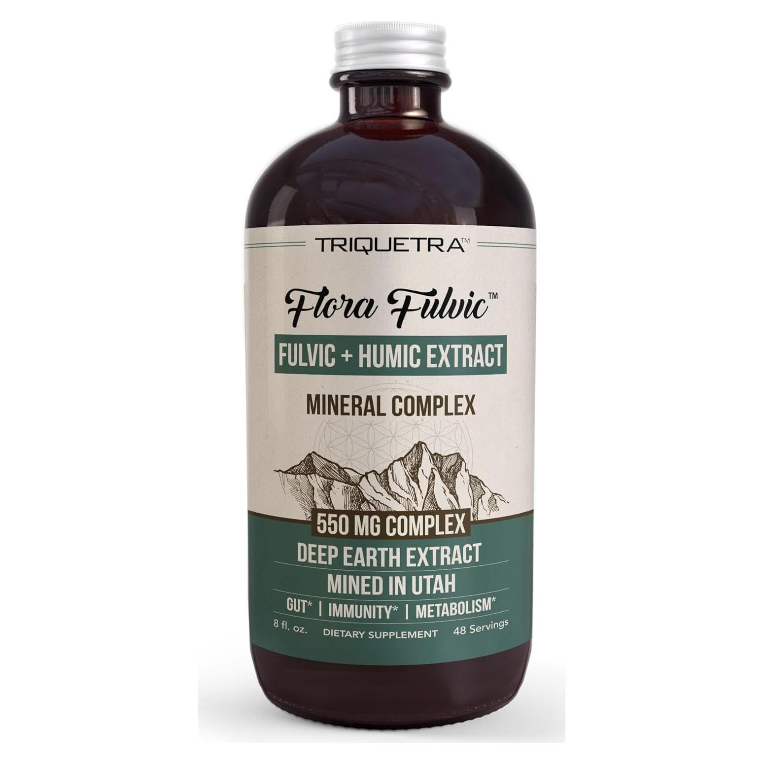 Flora Fulvic 550 mg - Ácido Fulvico y Húmico - 240 ml