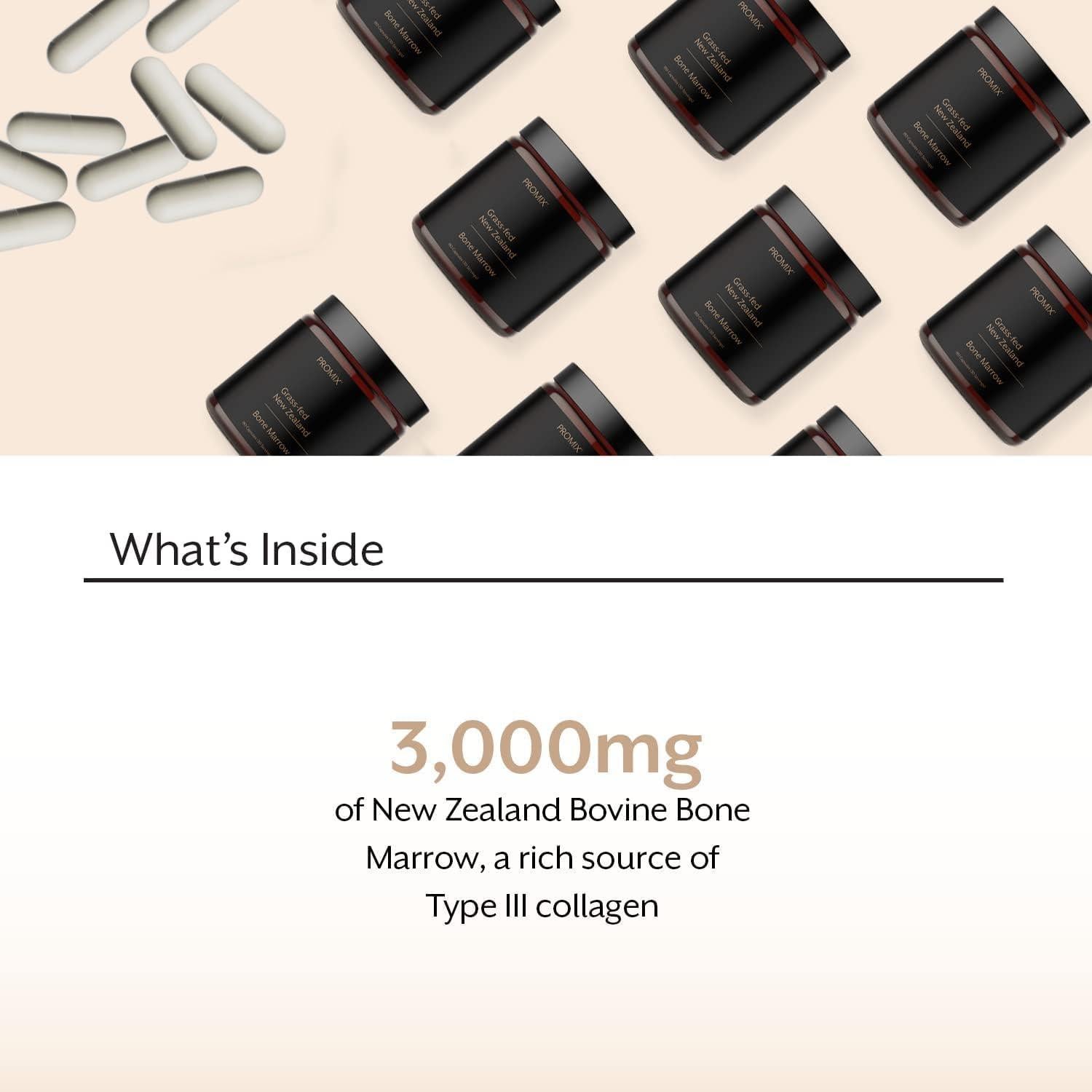 Suplemento de Médula Ósea ProMix Nutrition - 180 Cápsulas