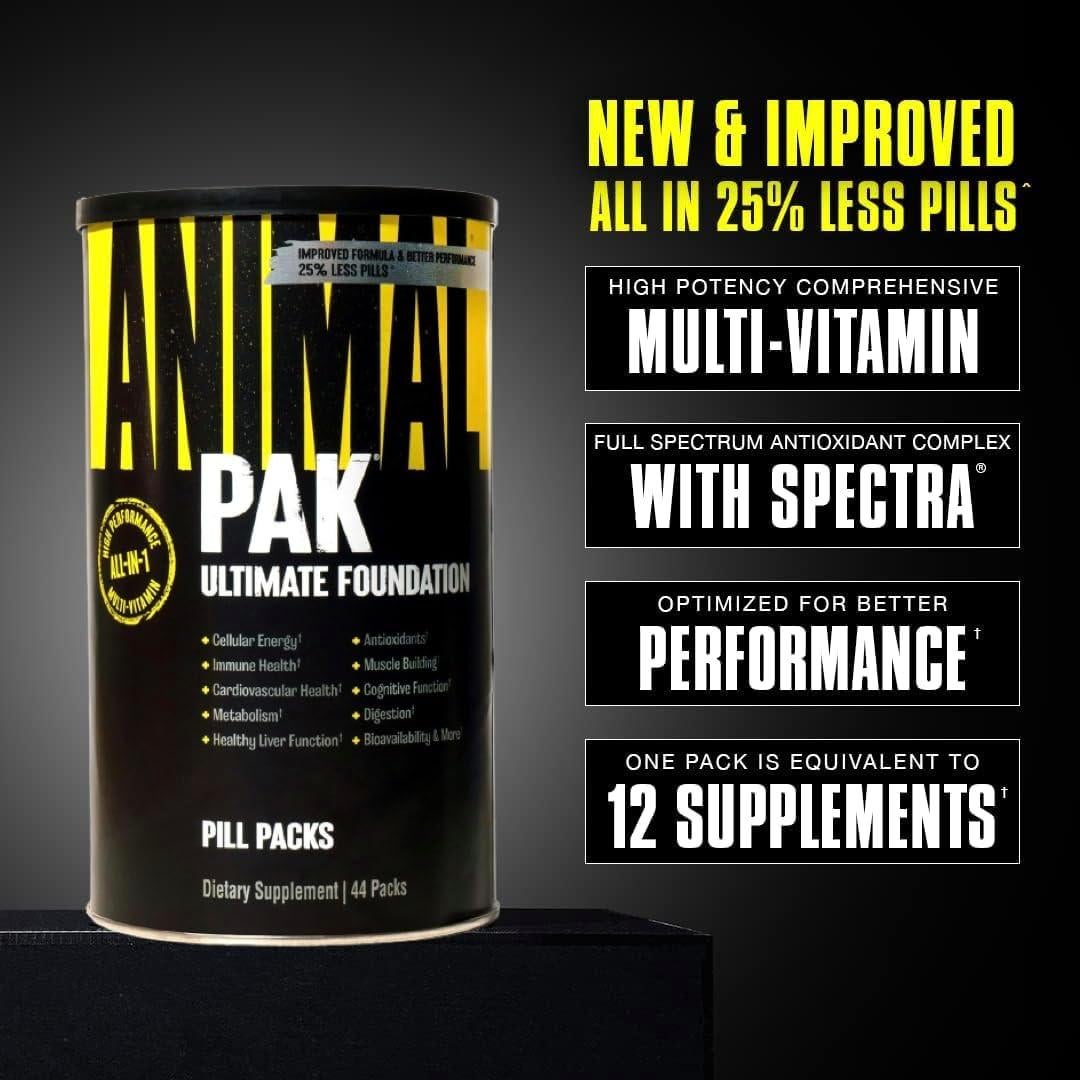 Animal Pak Multivitamina 44 Conteo Universal Nutrition