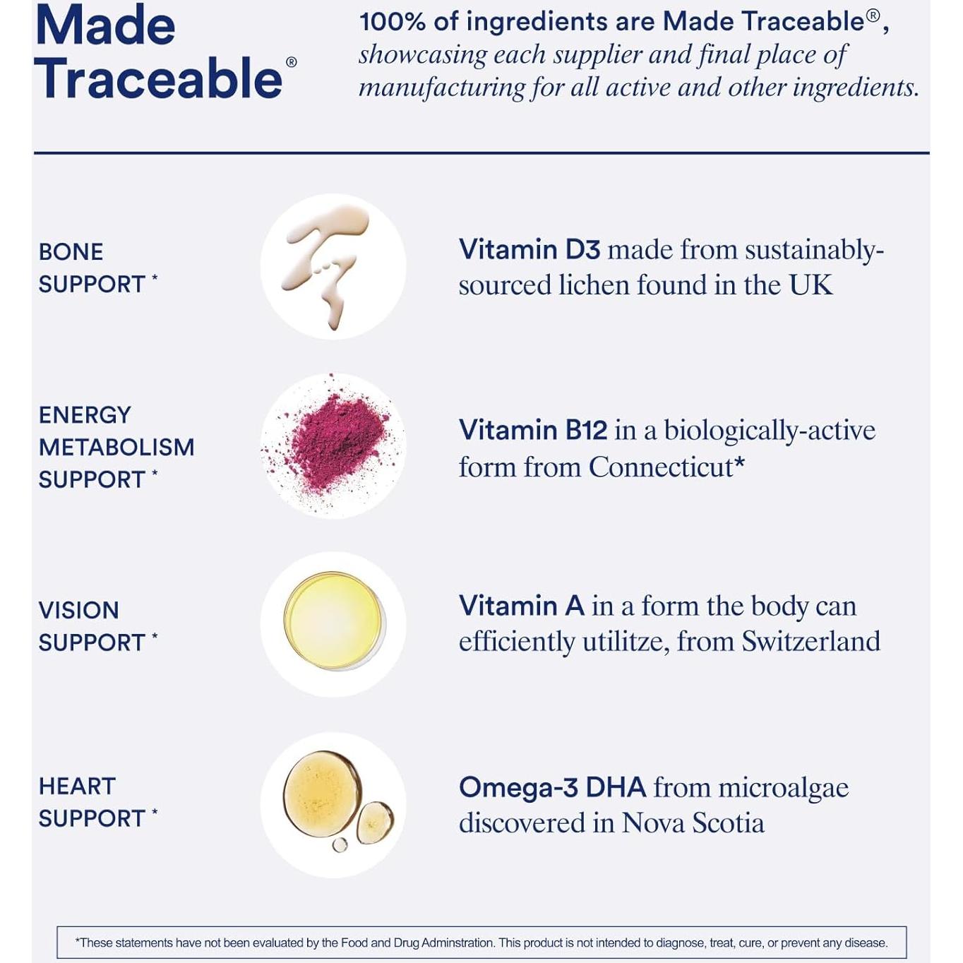 Multivitamina Ritual para Hombres 18+ con Zinc y Omega-3