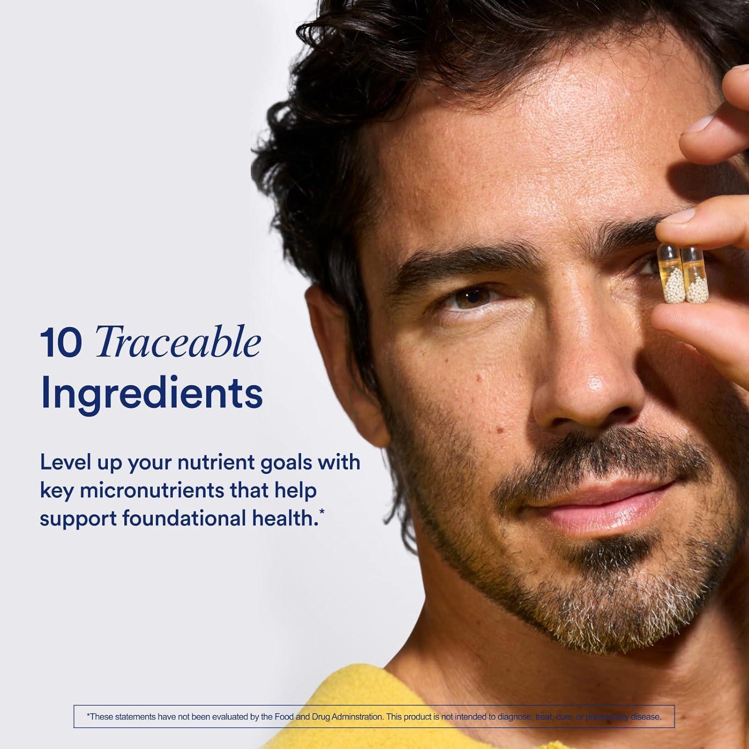 Multivitamina Ritual para Hombres 18+ con Zinc y Omega-3