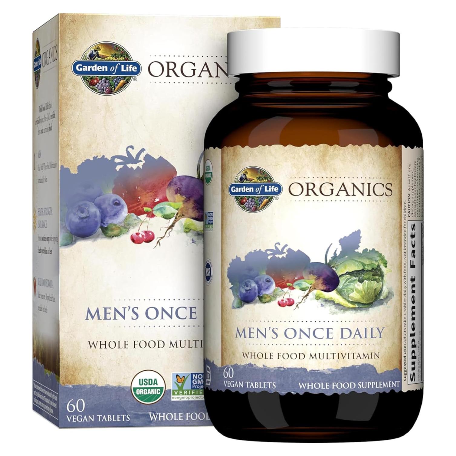 Multivitamínico Diario Orgánico Jardín de Vida 60 Tabletas