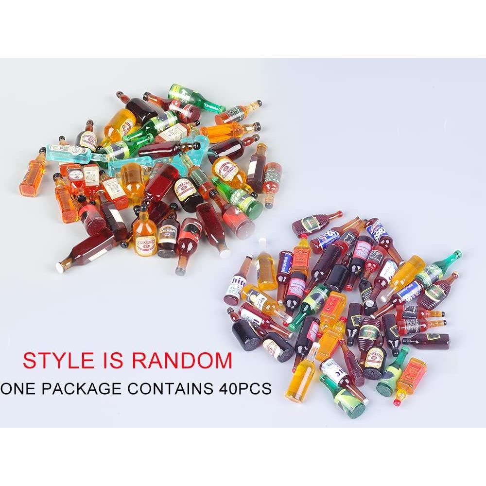 40 Mini Botellas de Cerveza Falsas LIJIAN'S SHOP Decoración