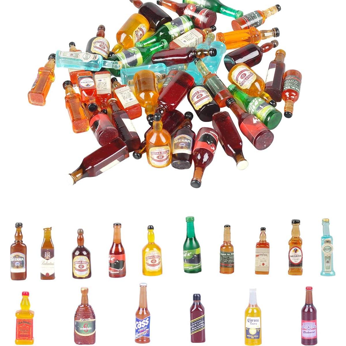 40 Mini Botellas de Cerveza Falsas LIJIAN'S SHOP Decoración