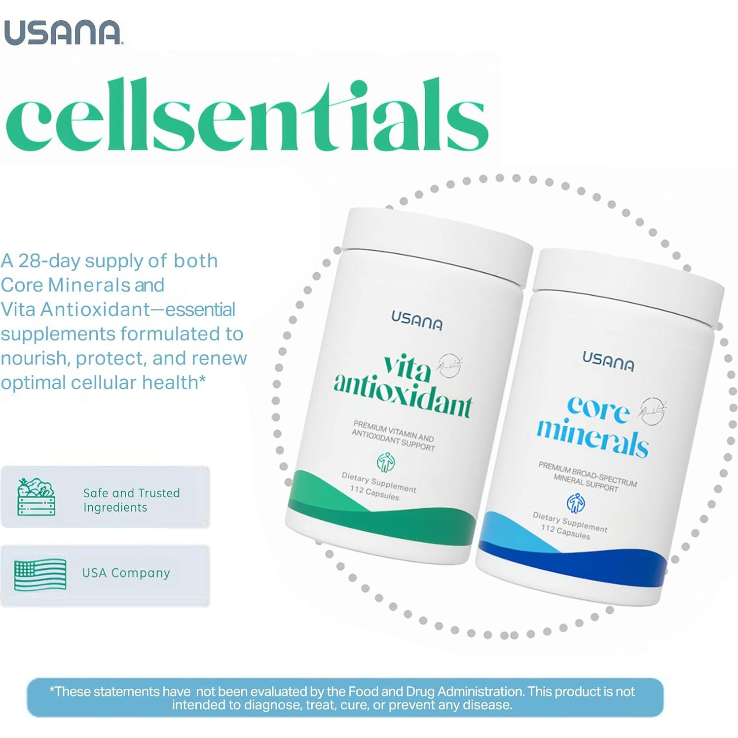 USANA CellSentials - Minerales y Antioxidantes 112 Tabletas