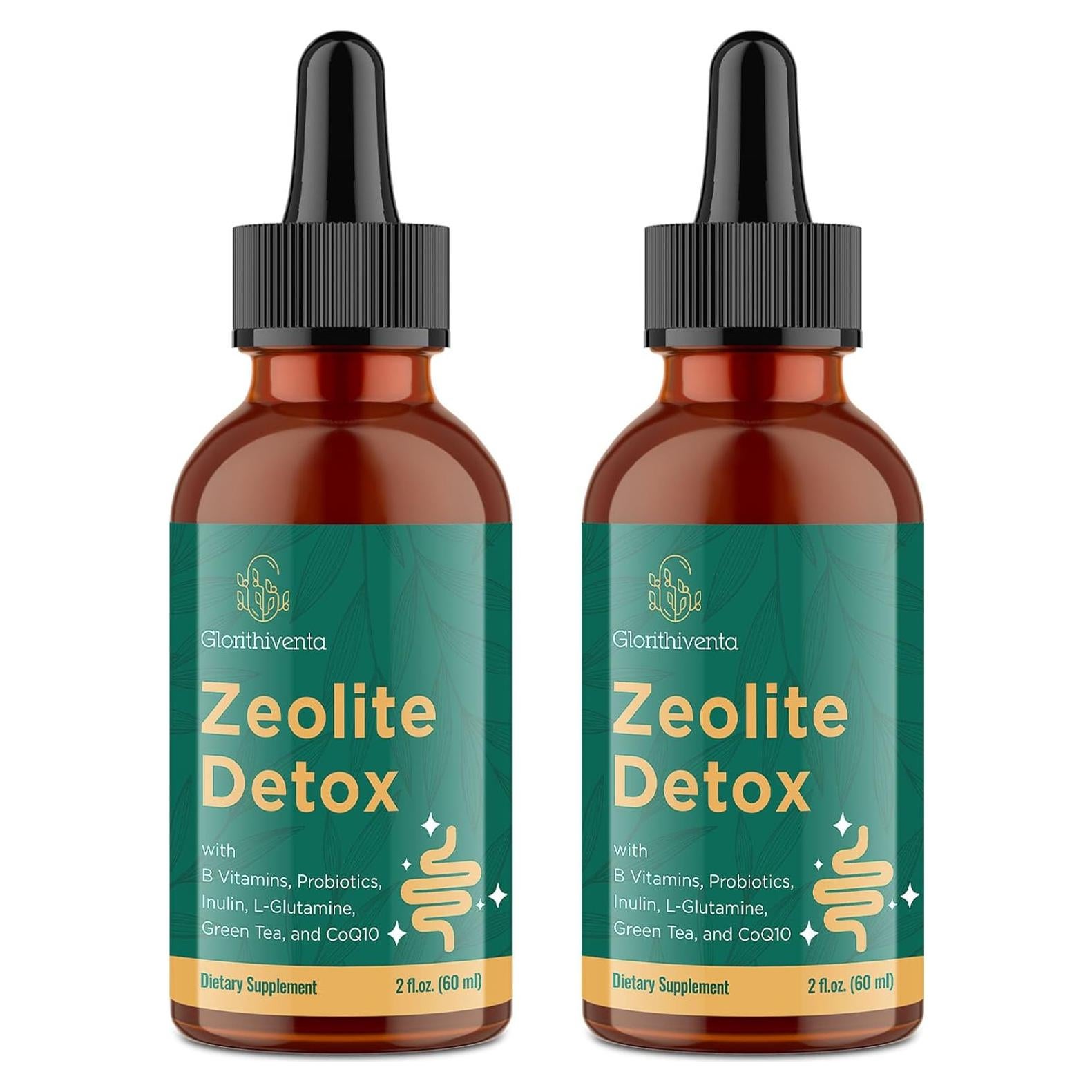 Gotas de Zeolita Glorithiventa 2x120ml con Probioticos