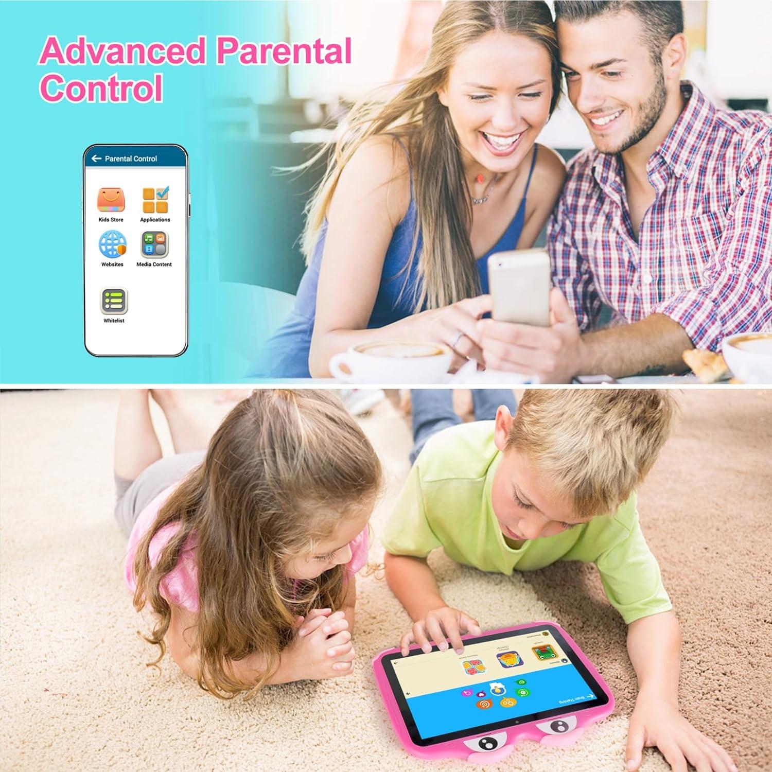 Tableta para Niños Trayoo F10 10.1" Android 11 64GB Rosa