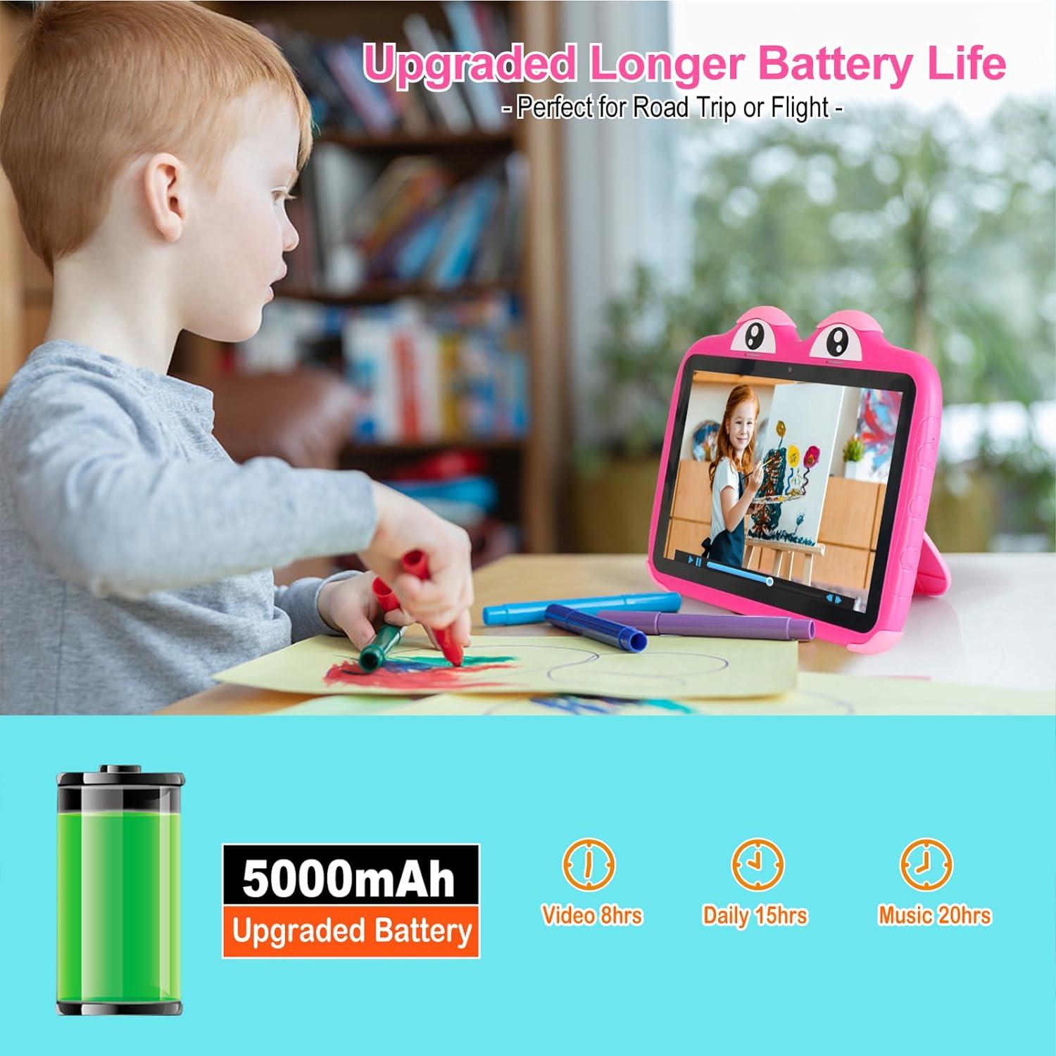 Tableta para Niños Trayoo F10 10.1" Android 11 64GB Rosa