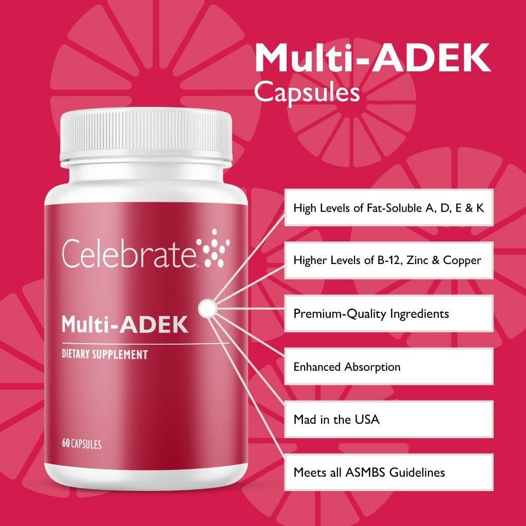 Celebrate Vitamins Multivitamínico ADEK Sin Hierro 60 Cápsulas
