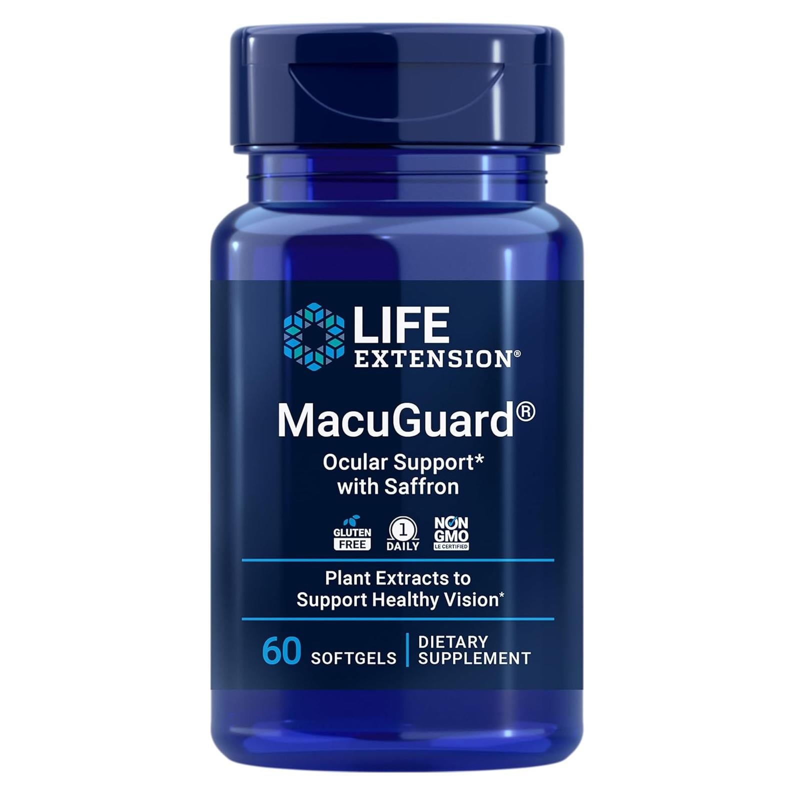 Suplemento Ocular Life Extension MacuGuard 60 Geles Blandos