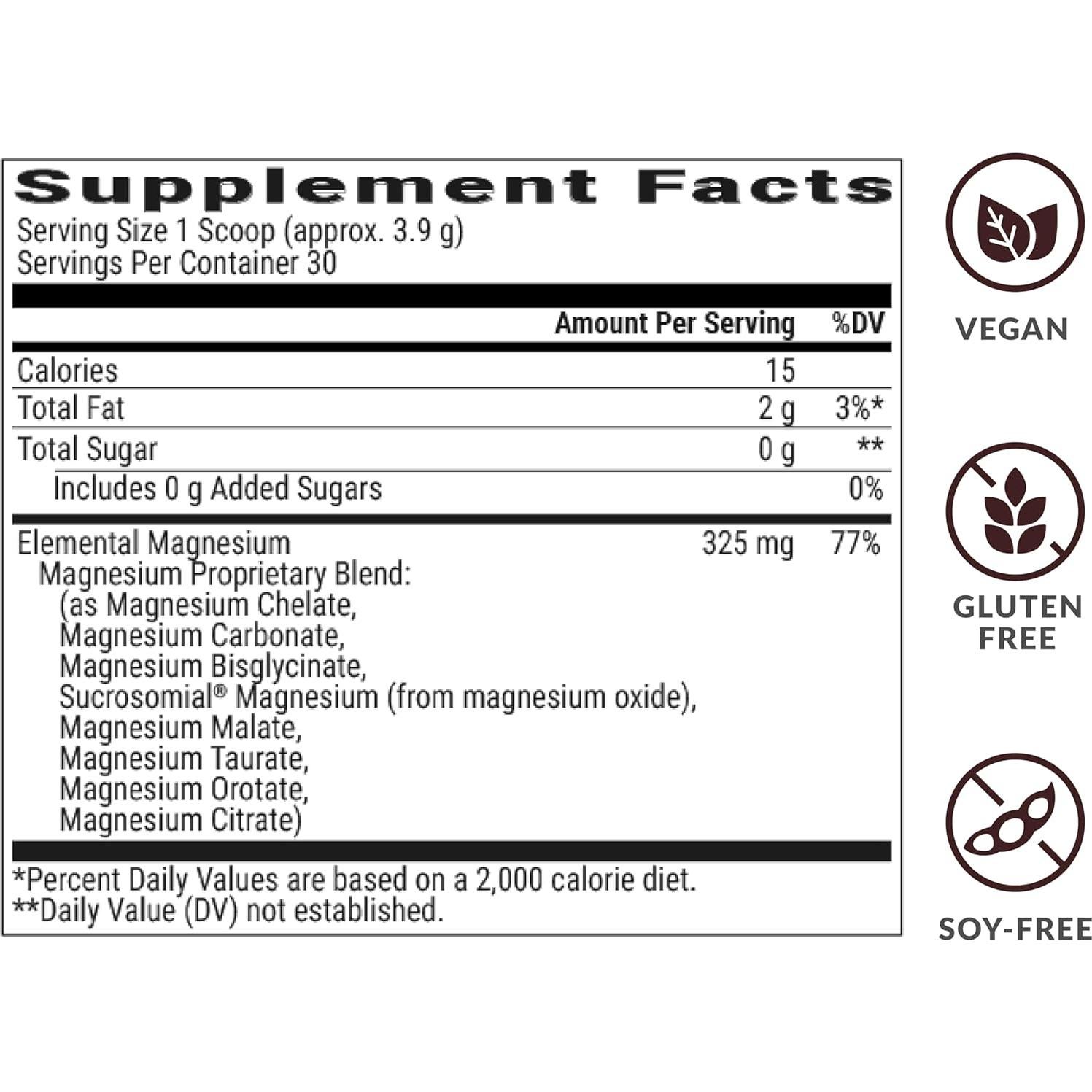 Suplemento de Magnesio BIOptimizers 8 Formas 180 g