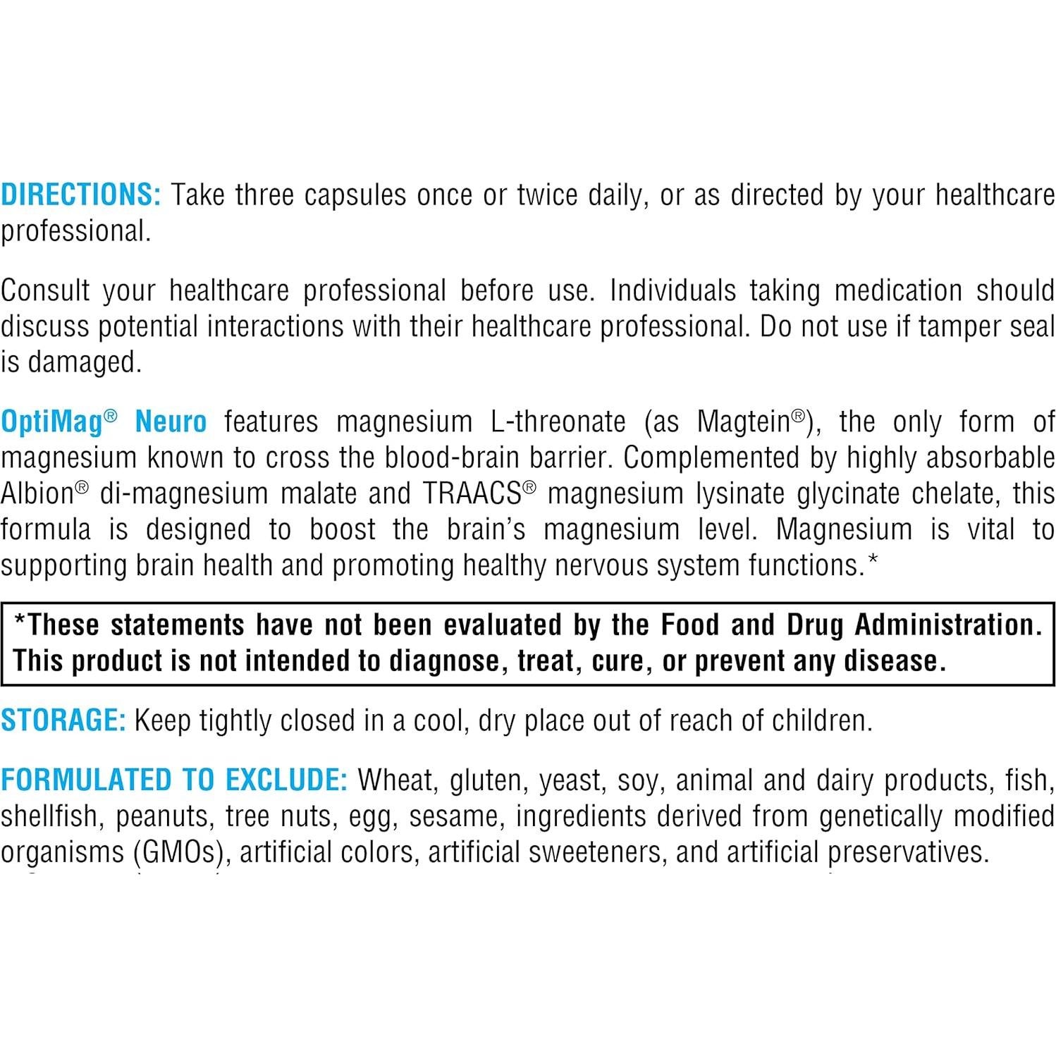 Suplemento de Magnesio L Treonato Xymogen 90 Cápsulas