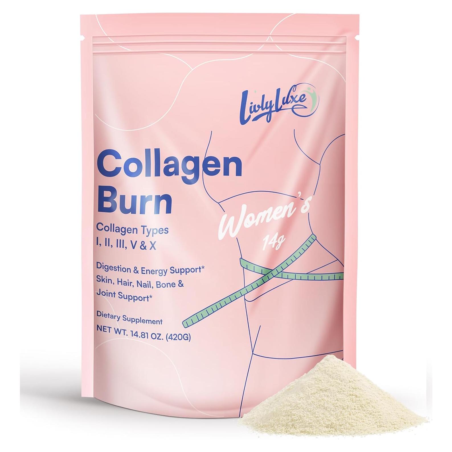 Polvo de Colágeno LivLyLuxe 420g - Suplemento Pérdida de Peso