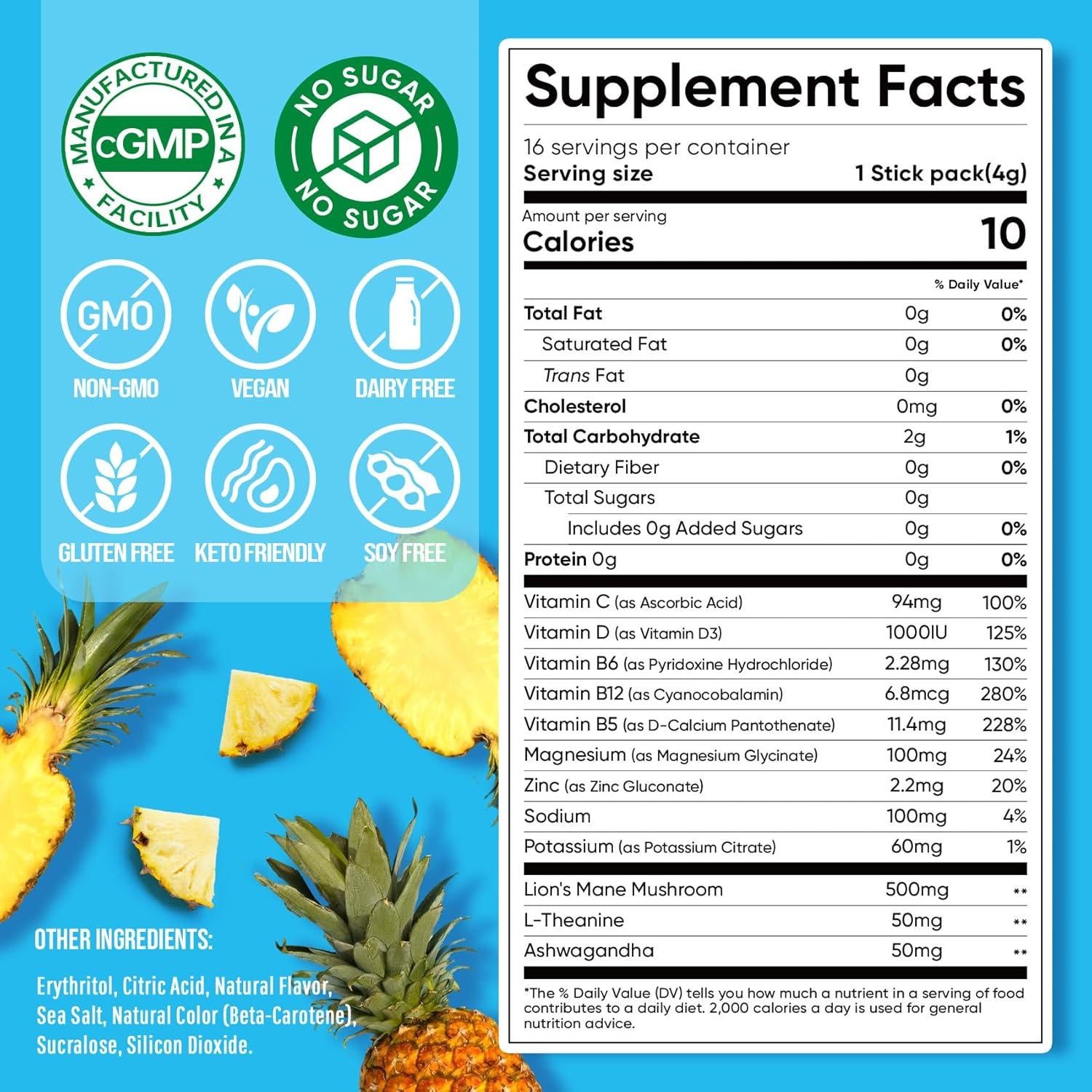 Mezcla de Bebida Calmante Venture Pal 453 g Sin Azúcar