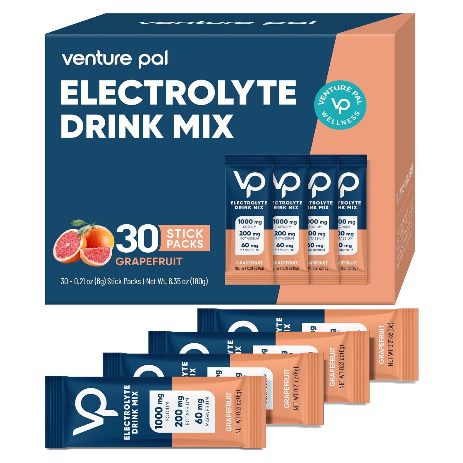 Polvo de Electrolitos Venture Pal 30 Stick Sin Azúcar