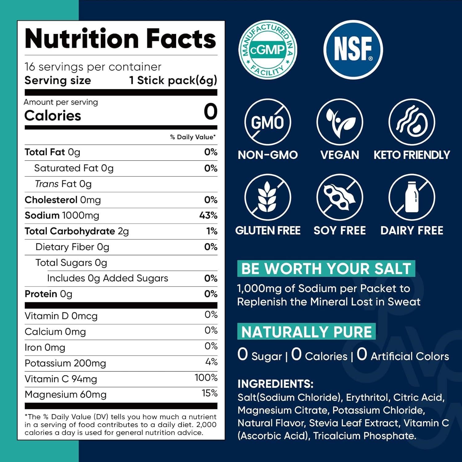 Polvo de Electrolitos Venture Pal 30 Stick Sin Azúcar