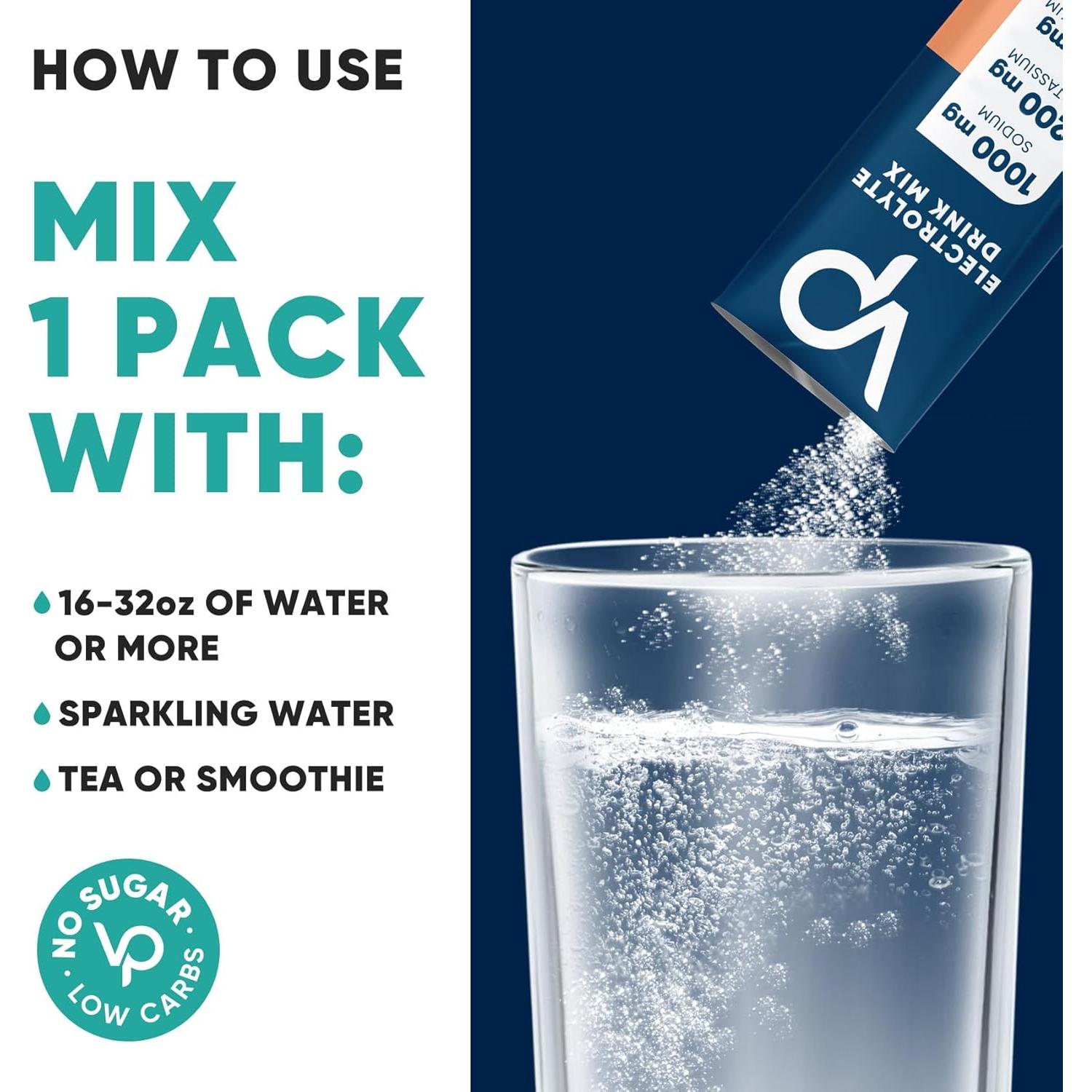 Polvo de Electrolitos Venture Pal 30 Stick Sin Azúcar