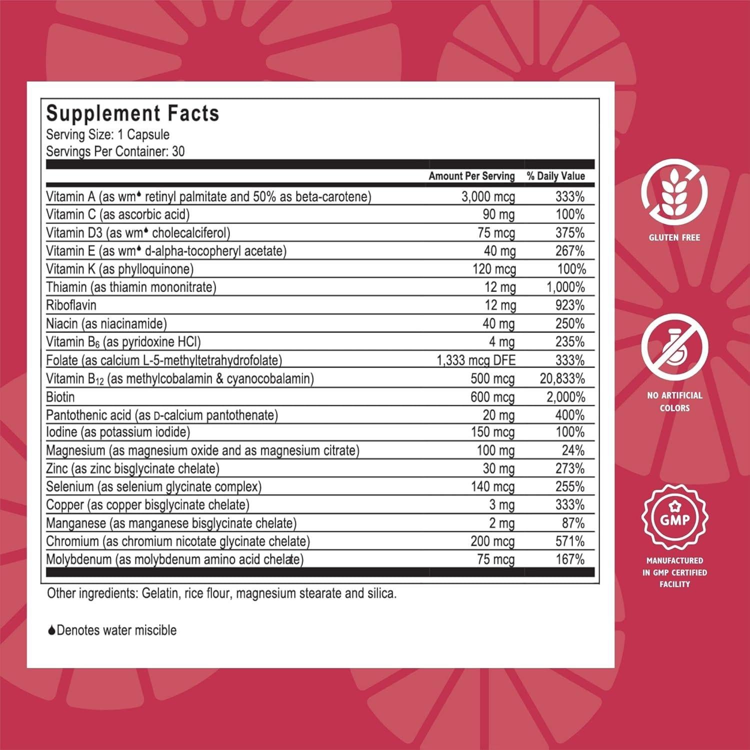 Multivitamina Bariátrica CelebrateONE Sin Hierro 30 Cápsulas