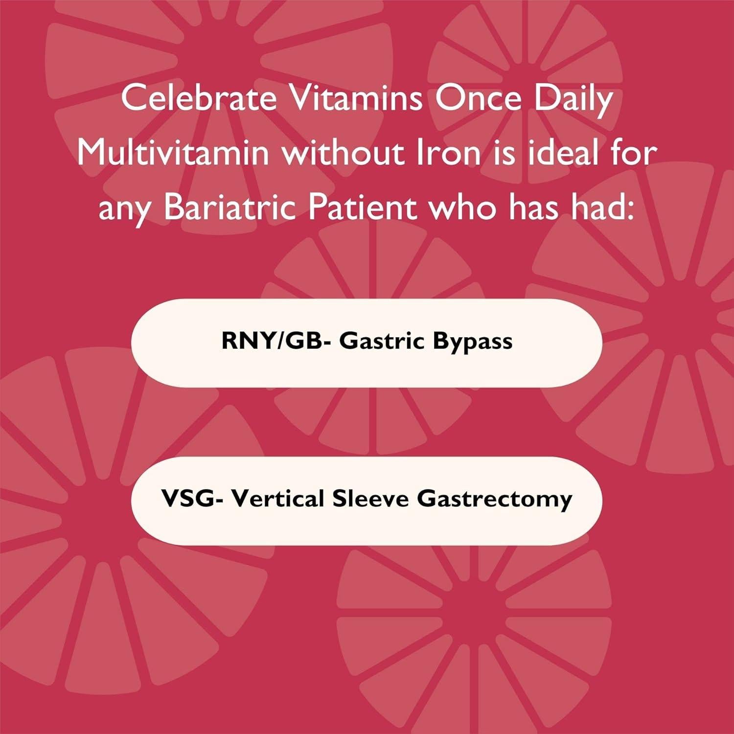 Multivitamina Bariátrica CelebrateONE Sin Hierro 30 Cápsulas