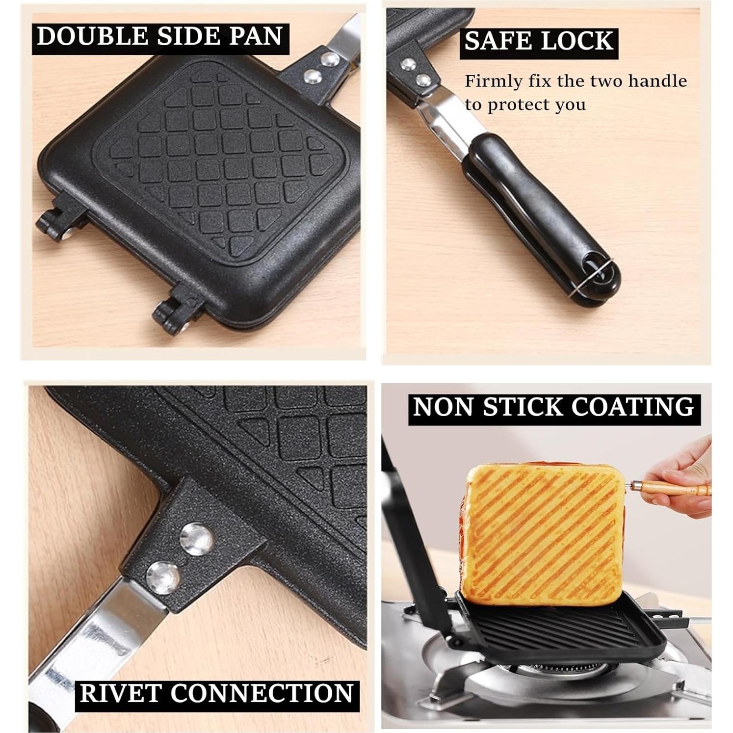 Hacedor de Sándwiches HningBuyox Doble Cara Antiadherente