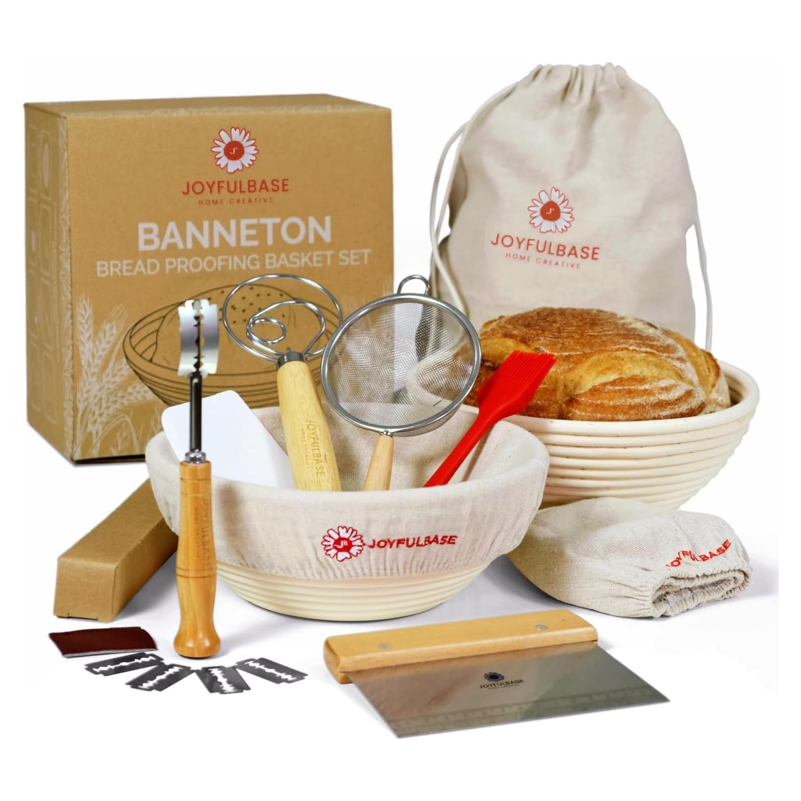 Set de 2 Cestas de Prueba de Pan Joyfulbase 22.86 cm