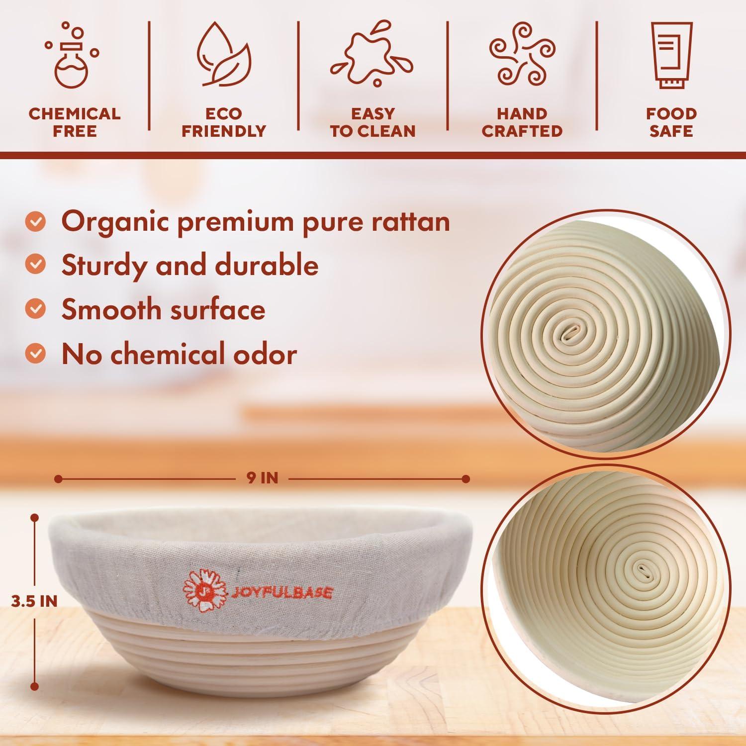 Set de 2 Cestas de Prueba de Pan Joyfulbase 22.86 cm