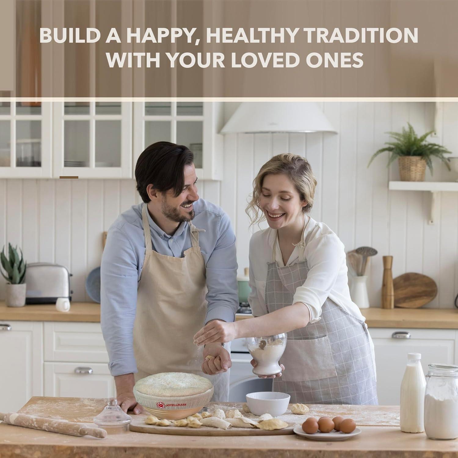 Set de 2 Cestas de Prueba de Pan Joyfulbase 22.86 cm