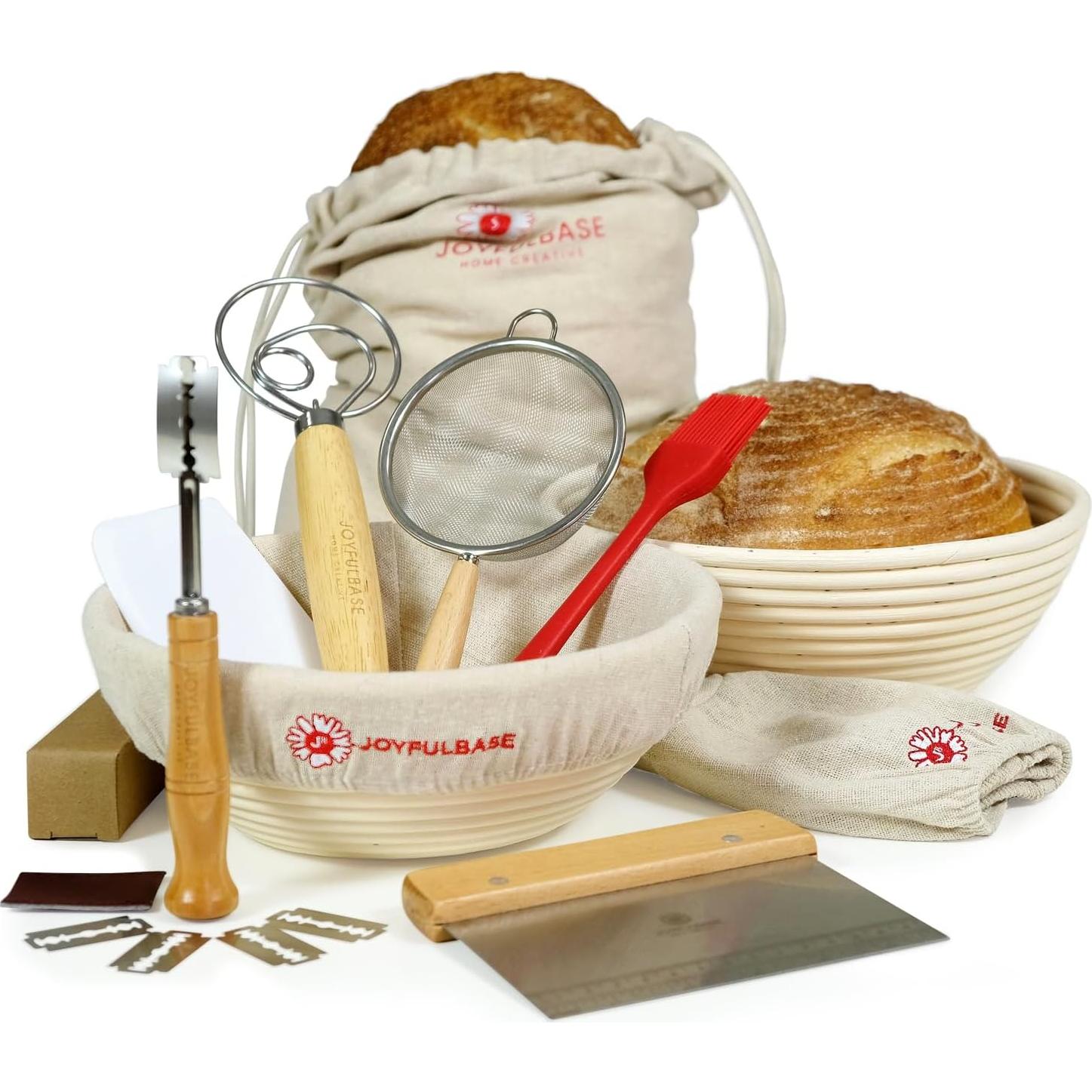 Set de 2 Cestas de Prueba de Pan Joyfulbase 22.86 cm