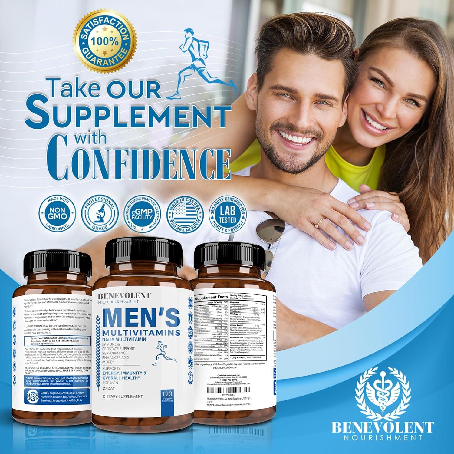 Multivitamina Benevolent Nourishment Hombres 120 Cápsulas