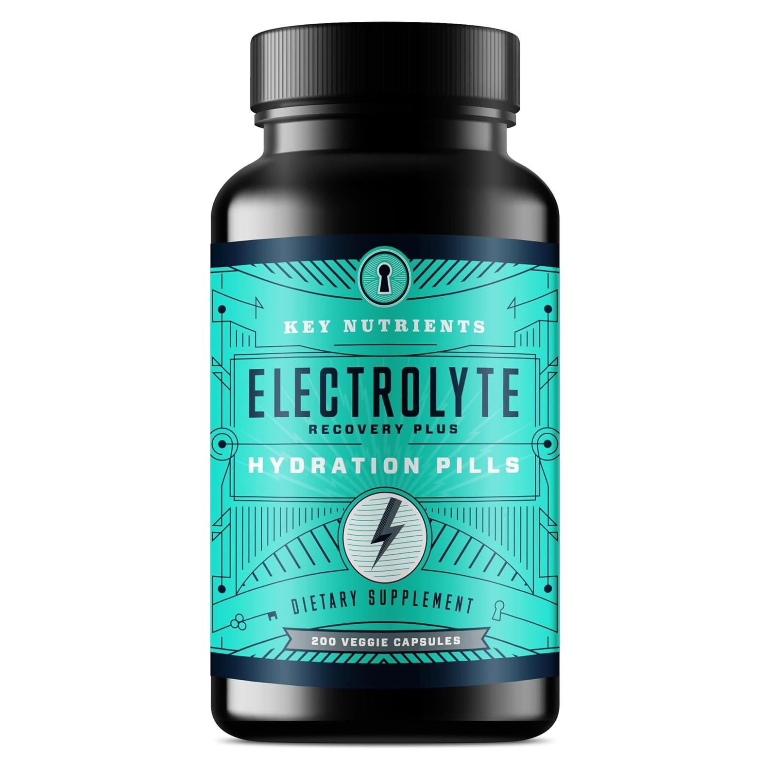 Tabletas de Electrolitos Key Nutrients 200 Cápsulas Sin Azúcar