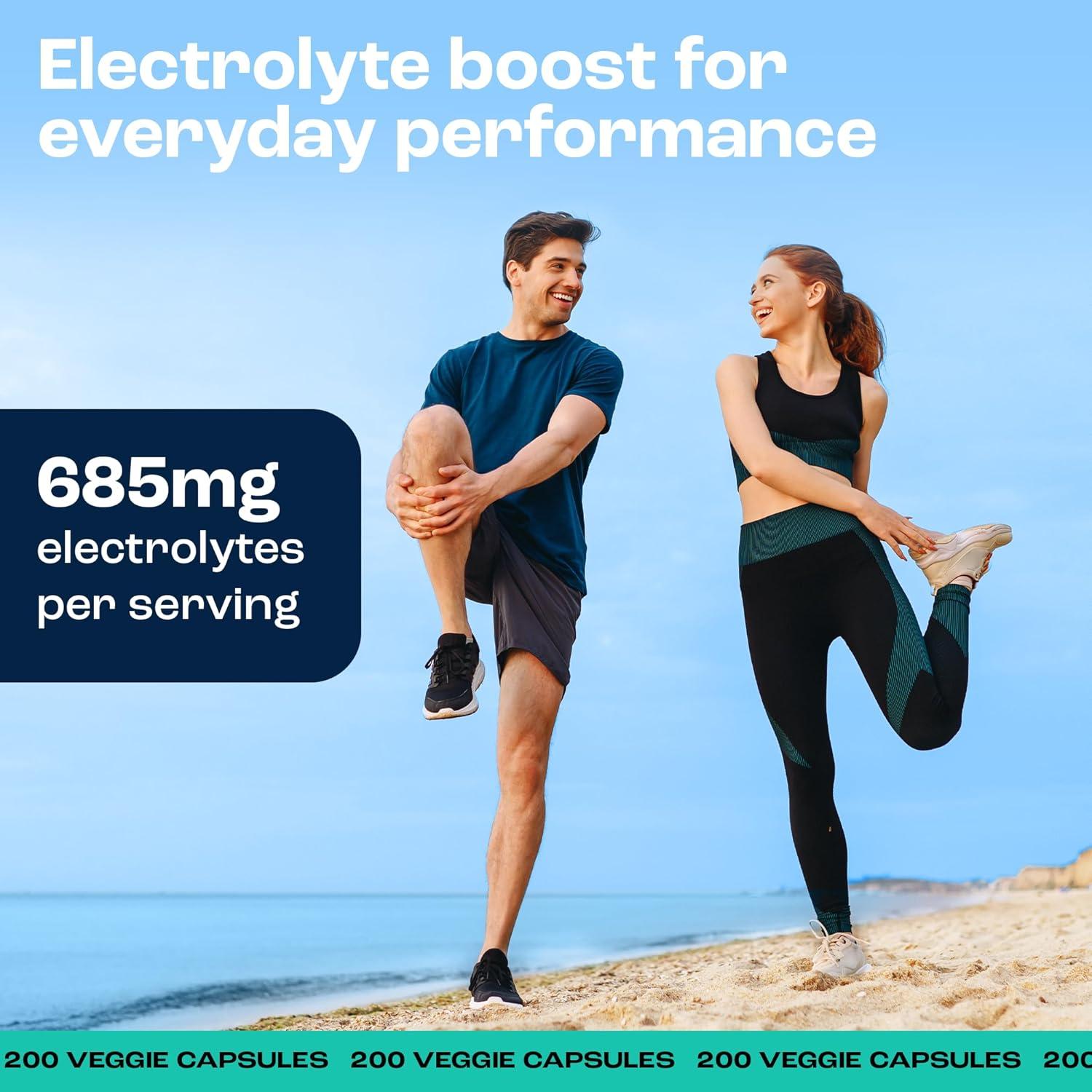 Tabletas de Electrolitos Key Nutrients 200 Cápsulas Sin Azúcar